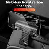 Universal Car Seat Headrest Hook | 2-in-1 Auto Hanger & Phone Holder