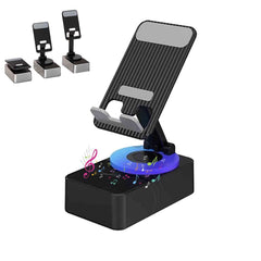 3-in-1 Foldable Desktop Phone Stand with Bluetooth Speaker