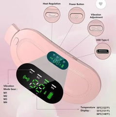 Portable Menstrual Heating Pad Belt | Electric Period Pain Relief Massager