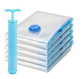 5-Pack Space-Saving Vacuum Storage Bags with Travel Hand Pump