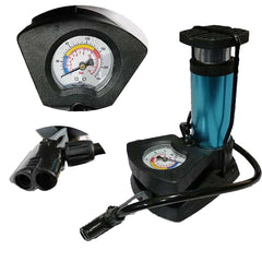 Dual-Use Air Pump with Pressure Gauge