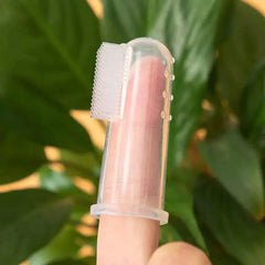Baby Silicone Toothbrush - Soft Finger Toothbrush for Infants