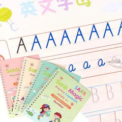 Kids Magic Practice Book (4 Books + 1 Pen + 1 Grip + 8 Refill) Free Home Delivery MISO DEALS