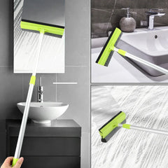 2-in-1 Long Handle Window Scraper – Adjustable Glass Cleaner