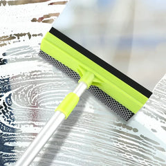 2-in-1 Long Handle Window Scraper – Adjustable Glass Cleaner