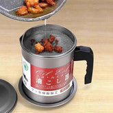 Stainless Steel Oil Filter Pot 1.4 Liter for Cooking and Frying