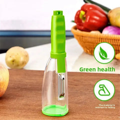 Stainless Steel Fruit Peeler with Storage Box