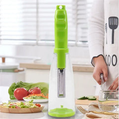 Stainless Steel Fruit Peeler with Storage Box