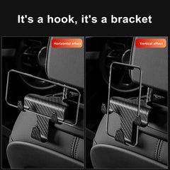 Universal Car Seat Headrest Hook | 2-in-1 Auto Hanger & Phone Holder