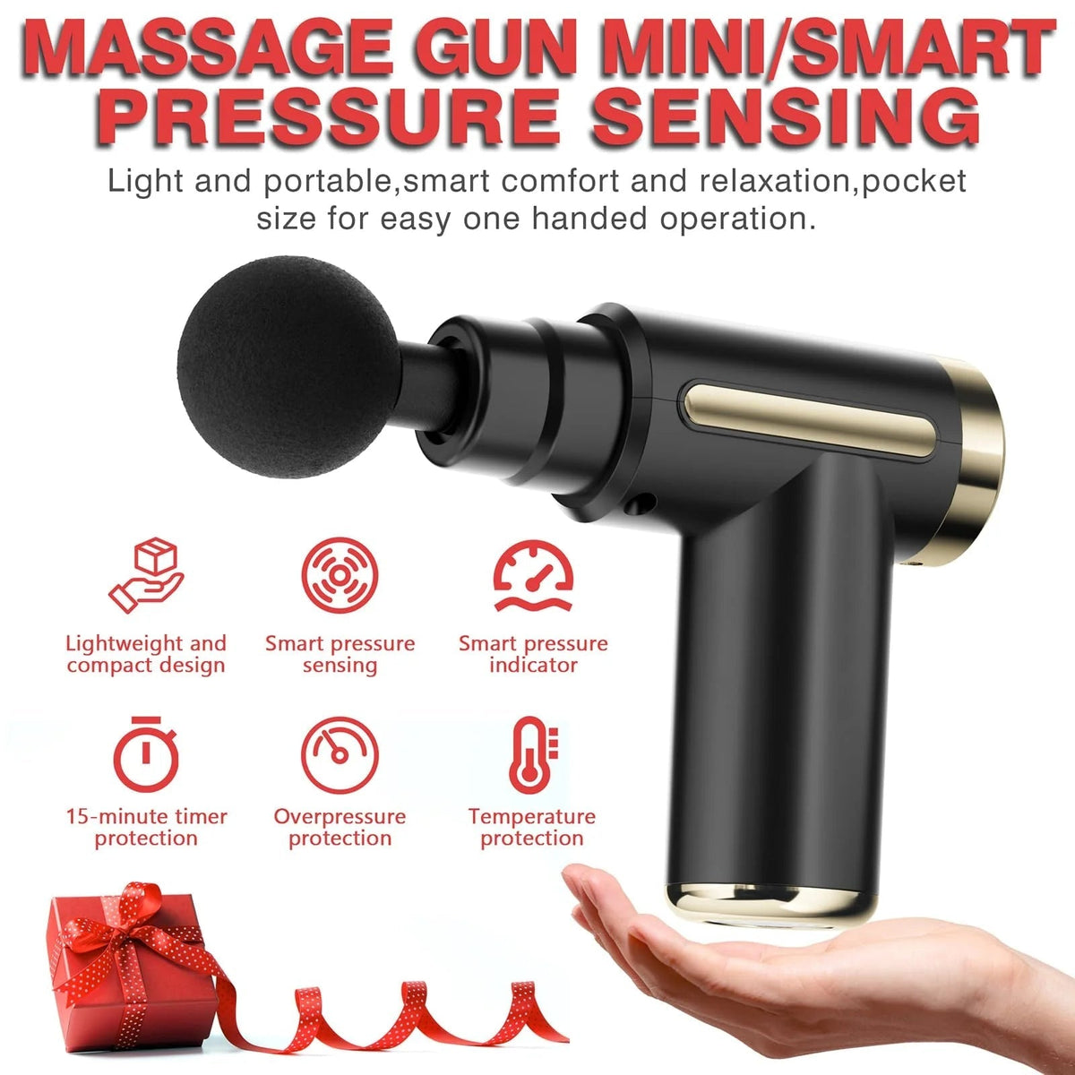 4-in-1 Handheld Deep Tissue Muscle Gun Massager