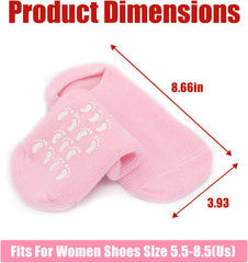 Moisturizing Silicone Gel Spa Socks for Repairing Dry Cracked Feet (Random Color)