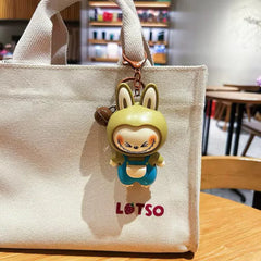 Labubu Face-Changing Mini Cartoon Keychain Toy