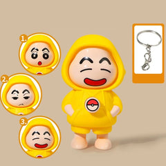 Crayon Shin-chan Face-Changing Collectible Keychain Toy