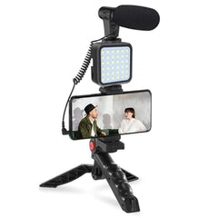 High-Quality Vlogging Kit with Tripod, Mic & LED Light
