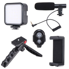 High-Quality Vlogging Kit with Tripod, Mic & LED Light