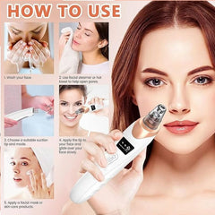Digital Blackhead Remover Vacuum – Electric Pore Cleaner & Acne Facial Tool