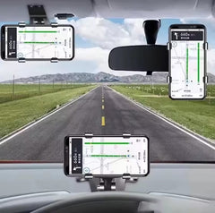 360° Rotatable Dashboard & Sun Visor Car Phone Holder