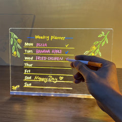 LED Acrylic Light-Up Writing Board (20x30 cm)