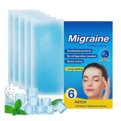 Migraine Cooling Headache Patch | Pack Of 6 Fever & Relaxation Strips
