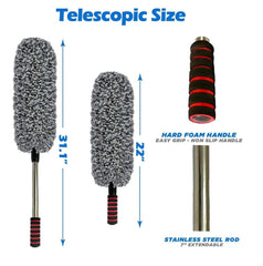 Microfiber Car Duster – Scratch-Free Cleaning with Extendable Handle