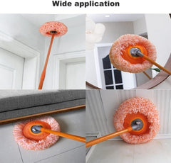 360° Rotating Telescopic Long-Handle Microfiber Dust Mop