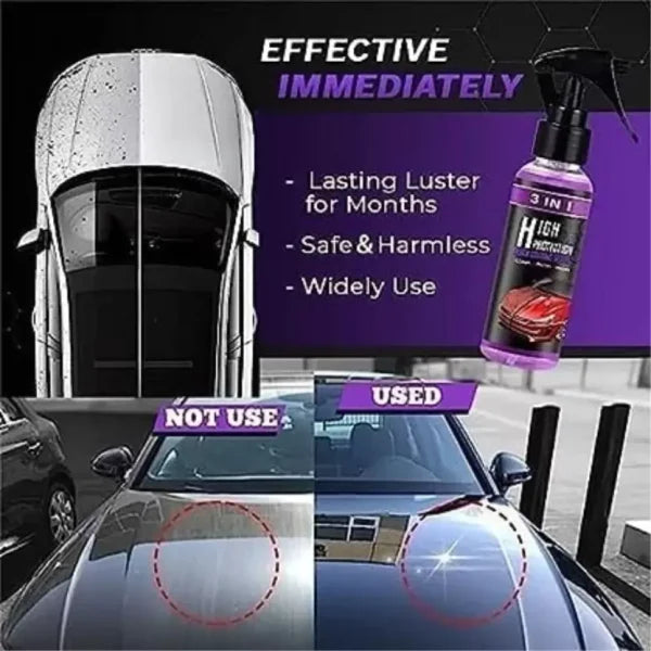 Premium Quality 3 In 1 High Protection Quick Car Coating Spray 🔥| Buy 1 Get 1 Free Eshopistan