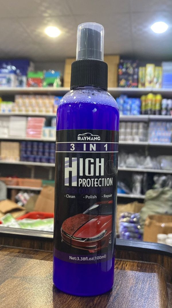 Premium Quality 3 In 1 High Protection Quick Car Coating Spray 🔥| Buy 1 Get 1 Free Eshopistan