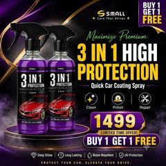 Premium Quality 3 In 1 High Protection Quick Car Coating Spray 🔥| Buy 1 Get 1 Free Eshopistan
