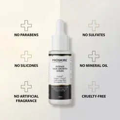 Proskire Hair Growth Serum – Reduces Hair Fall, Boosts Hair Density, Activates Follicles – For Bald Patches, Receding Hairline & Thinning Hair MISO DEALS