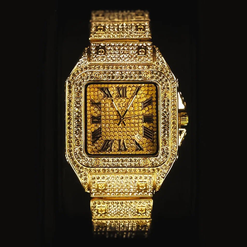 Cartier Iced Out King Watch Inspired By Karan Aujla