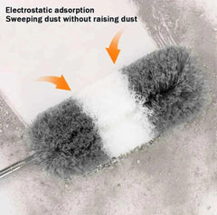Extendable Bendable-Pole Microfiber Feather Duster for High Ceilings & Fans