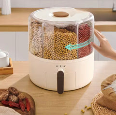 Ecoco 360° Rotating Cereal Dispenser – 10kg Multi-Grain Station