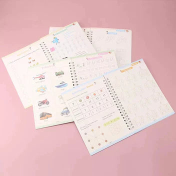 Kids Magic Practice Book (4 Books + 1 Pen + 1 Grip + 8 Refill) Free Home Delivery MISO DEALS