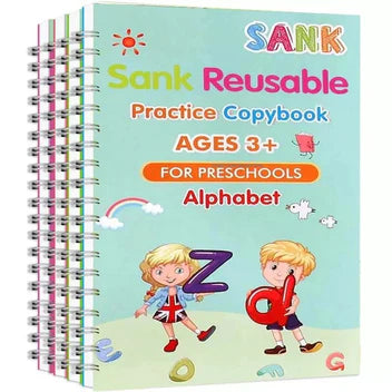 Kids Magic Practice Book (4 Books + 1 Pen + 1 Grip + 8 Refill) Free Home Delivery MISO DEALS