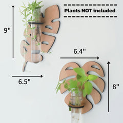 MDF Wood Planter 3D Brown 9x6.5x2 Inch