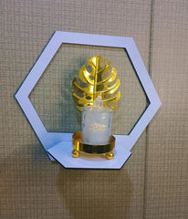 Modern Hexagon Wall Shelves White Floating Decor