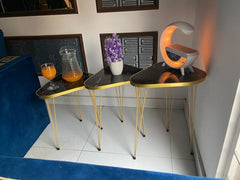 Black Gold Coffee Table 18' Stylish Modern Design
