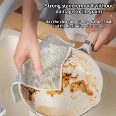 Non-Scratch Cleaning Cloth for Dishes | Durable Steel Wire Dishcloth