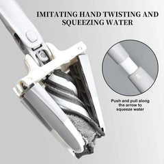 X Type Flat Floor Mop - Flexible, Easy Clean