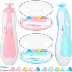 Electric Baby Nail Trimmer Set with 6 Attachments