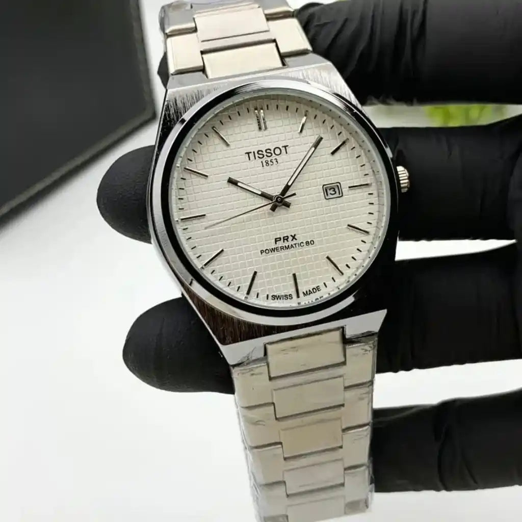 Tissot Limited Edition PRX 1853 - Mineral glass - White Dial